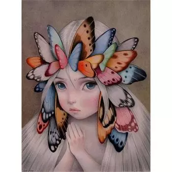 Полный круг алмазная живопись вышивка крестом 5D ручная алмазная вышивка пейзаж животные горный хрусталь мозаика подарок украшение дома Full Round 20x30CM