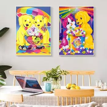 Полный круг алмазная живопись вышивка крестом 5D Алмазная мозаика вышивка пейзаж животные горный хрусталь мозаика подарок украшение дома картина Full Round 20x30CM