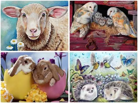 Полный круг Бриллиантовая живопись Вышивка Крестом Ремесло Алмазная мозаика Вышивка Горный хрусталь Мозаика Подарок Украшение дома Full Round 20x30CM