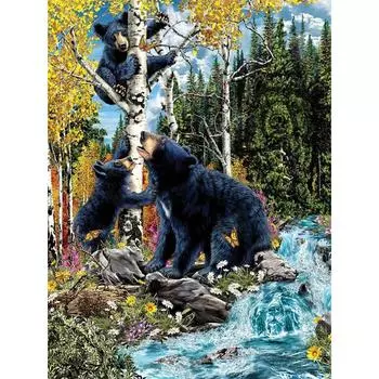 Полный круглый 5D Алмазная картина Природа Пейзаж Алмазная вышивка Стразы Фотографии Домашний декор 15x20CM