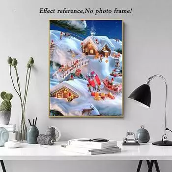 Полный круглый 5D Алмазная картина Природа Пейзаж 5D DIY Алмазная вышивка Крест Стежок Главная Декор Подарок 15x20CM