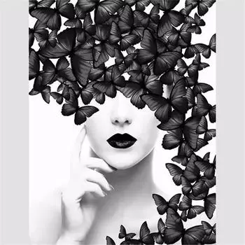 Полный круглый 5D Diy Алмазная картина Эскиз художественная вышивка крестом домашний декор подарок ручной работы 25x30cm