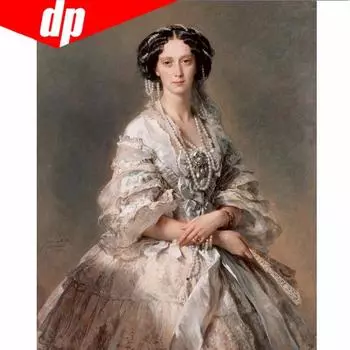 Полный круглый 5D DIY Алмазная картина Королевские женщины Кристалл Алмазная картина Вышивка крестом Рукоделие 20X30