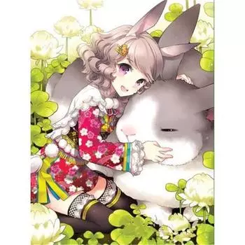 Полный круглый 5D Diy Алмазная картина Мультфильм большой кролик Вышивка крестом Домашний декор ручной работы 25x30cm