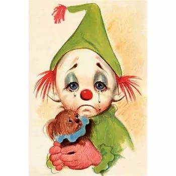 Полный круглый 5D Diy Алмазная картина Плачущий ребенок Вышивка крестом Домашний декор Подарок ручной работы 25x30cm