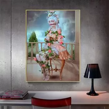 Полный круглый 5D DIY Алмазная вышивка в комплекте Девушка Алмазная картина Вышивка крестом Горный хрусталь 20X30CM