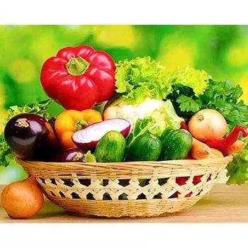 Полный круглый алмаз картина овощи фрукты вышивка крестом распродажа 5D DIY Алмазная вышивка мозаика еда домашний деко Full Round 20x30CM