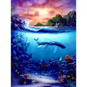 Полный круглый алмаз картина пейзаж 5D DIY Алмазная вышивка Новое поступление ручная работа горный хрусталь искусство 15x20CM