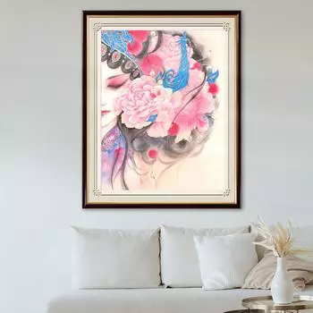 Полный круглый алмазная живопись из смолы 5D DIY драма Алмазная вышивка женский портрет мозаика ремесленные художественные наборы домашний декор Full Round 20x50CM