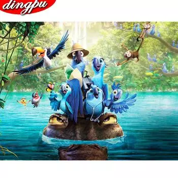 Полный круглый бриллиант 5D DIY Алмазная картина Абстрактный слон Алмазная вышивка крестом Мозаика со стразами 20X30CM