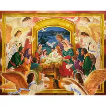 Полный круглый бриллиант «Религиозный портрет» со стразами, вышивка крестиком, Алмазная вышивка, украшение для комнаты 20X30CM