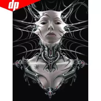 Полная круглая алмазная вышивка Портретная алмазная мозаика Красота 5D алмазная живопись 20X30