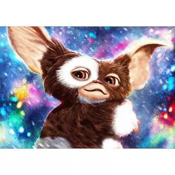 Полный круглый дрель 5D DIY Алмазная картина Мультфильм Животные Горный хрусталь Вышивка Крестом 20X30CM