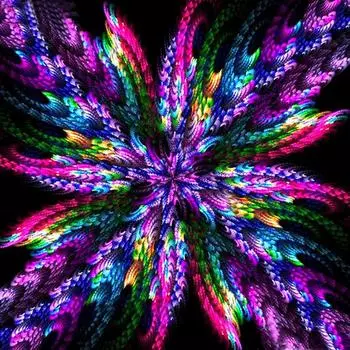 Набор алмазной мозаики полной выкладки круглыми стразами 5D Мандала для домашнего декора 20*20 cm