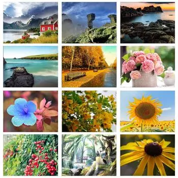 Полный круглый дрель 5D DIY Алмазная картина Цветок розы 3D Алмазная вышивка Крестом Домашний декор 20X30CM красный