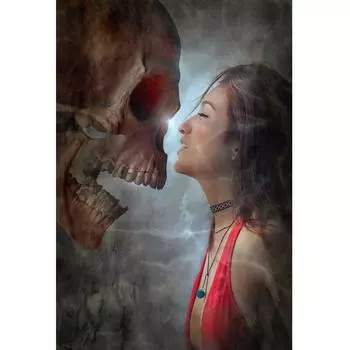 Полный круглый дрель 5D DIY Алмазная картина Фэнтези Алмазная вышивка Крестом 20X30CM