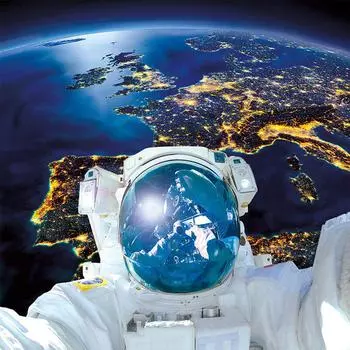 Полный круглый дрель 5D DIY Алмазная картина As Ronaut Вышивка Крестом 30x30CM