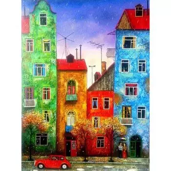 Полный круглый дрель 5D DIY Алмазная картина Вышивка Крестом 5D Домашний декор 20X30CM