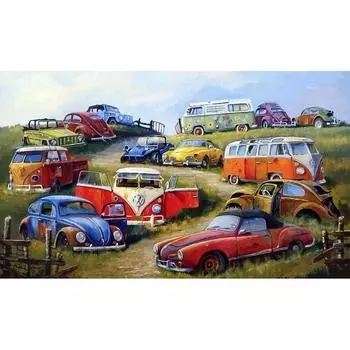 Полный круглый/квадратный 5D Diy Алмазная картина «Автомобиль в пригороде», вышивка, полный набор для вышивки крестом, домашний декор, подарок ручной работы Round 20x30cm