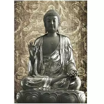Полный круглый/квадратный 5D Diy Алмазная картина Патина Будды Алмазная вышивка крестиком Наборы для домашнего декора Подарки ручной работы Round 20x30cm