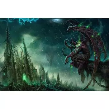 Полный круглый/квадратный 5D Diy Алмазная картина Демон Вышивка Полный набор для вышивки крестом Домашний декор Подарок ручной работы Round 20x30cm