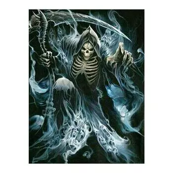Полный круглый/квадратный 5D Diy алмазная картина «Смерть приближается» вышивка полный комплект для вышивки крестом домашний декор подарок ручной работы Round 20x30cm