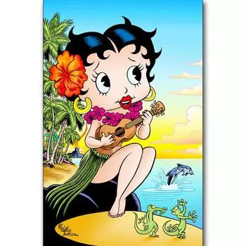 Полный круглый/квадратный 5D Diy Алмазная картина Аниме маленькая девочка у реки Вышивка Полный набор для вышивки крестом Домашний декор Подарок ручной работы Round 20x30cm