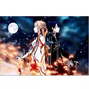 Полный круглый/квадратный 5D Diy алмазная живопись Звездное аниме пара Алмазная вышивка наборы крестиков домашний декор подарки ручной работы Round 20x30cm