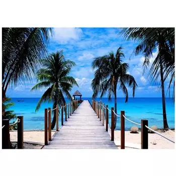 Полный круглый/квадратный 5D Diy алмазная живопись вид на море пляжная вышивка полный набор крестиков домашний декор подарок ручной работы Round 20x30cm