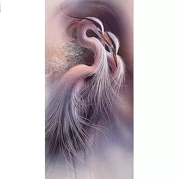 Полный круглый/квадратный 5D Diy алмазная живопись элегантный журавль Алмазная вышивка наборы крестиков домашний декор подарки ручной работы Round 20x30cm