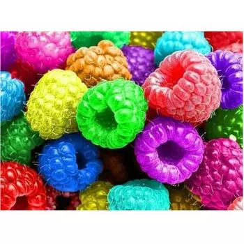 Полный круглый/квадратный 5D Diy алмазная живопись красочные фрукты Алмазная вышивка наборы крестиков домашний декор подарки ручной работы Round 20x30cm