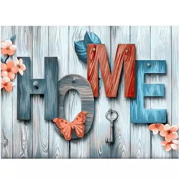 Полный круглый/квадратный 5D Diy алмазная живопись домашняя текстовая карта Алмазная вышивка наборы крестиков домашний декор подарки ручной работы Round 20x30cm