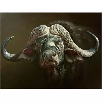 Полный круглый/квадратный 5D Diy алмазная живопись редкие животные крупный рогатый скот Алмазная вышивка наборы крестиков домашний декор подарки ручной работы Round 20x30cm