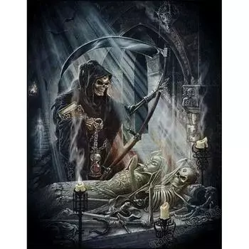Полный круглый/квадратный 5D Diy алмазная живопись Ужасная смерть вышивка полный набор крестиков домашний декор подарок ручной работы Round 20x30cm