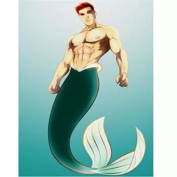 Полный круглый/квадратный 5D Diy алмазная живопись сильная Русалка Алмазная вышивка наборы крестиков домашний декор подарки ручной работы Round 20x30cm