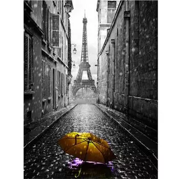 Полный круглый/квадратный 5D Diy алмазная живопись аллея вид на улицу Алмазная вышивка наборы крестиков домашний декор подарки ручной работы Round 20x30cm