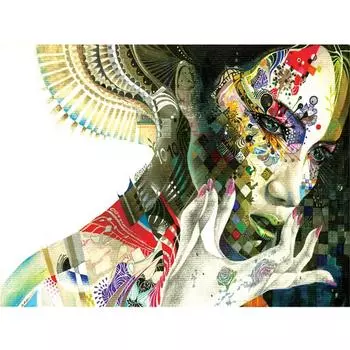 Полный круглый/квадратный 5D Diy алмазная живопись, нарисованная богиня, алмазная вышивка, наборы крестиков, домашний декор, подарки ручной работы Round 20x30cm