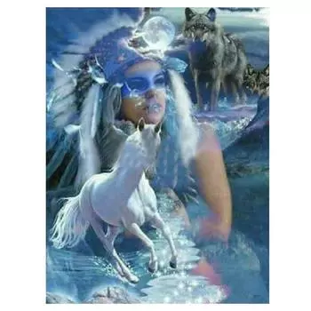 Полный круглый/квадратный 5D Diy алмазная живопись животный мир пейзаж Алмазная вышивка наборы крестиков домашний декор подарки ручной работы Round 20x30cm