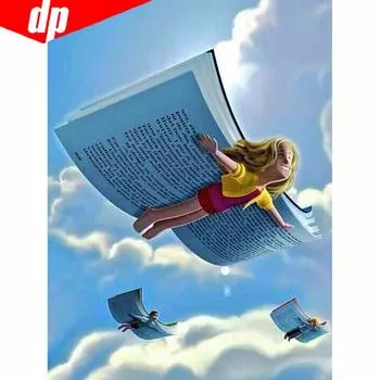 Полный квадрат 5D DIY Алмазная картина Книга Алмазная вышивка Продажа Вышивка крестом Портрет 20X30CM