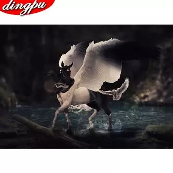 Полная площадь Алмазная картина Пейзаж 5D DIY Алмазная вышивка Полный дисплей Стразы Мозаика Домашний декор Full Round 20X30CM