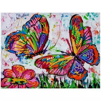 Полный квадратный алмаз 5D DIY Алмазная картина Бабочка Алмазная вышивка Алмазная мозаика 15*20 cm