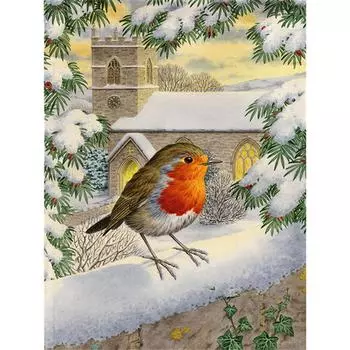 Полный квадратный дрель Алмазная картина 5d Пейзаж Природа DIY Алмазная мозаика Вышивка крестом Зимний домашний декор Наборы Full Round (20X30CM)