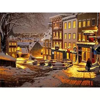 Полный квадратный дрель Алмазная картина 5d Пейзаж DIY Алмазная мозаика Цветок Ручная работа Подарок Настенный художественный декор для дома Full Round (20X30CM)