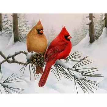 Полный квадратный дрель алмазная живопись Зимний снеговик 5D DIY Алмазная вышивка рождественские стразы картины домашний декор Full Round (20X30CM)