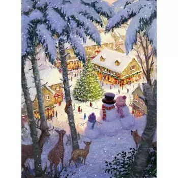 Полный квадратный круглый алмаз вышивка 5D DIY Алмазная картина вышивка крестом мозаика все украшения Full Round 20X30CM