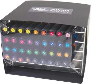 Полный набор акварельных маркеров Winsor Newton (36 цветов)