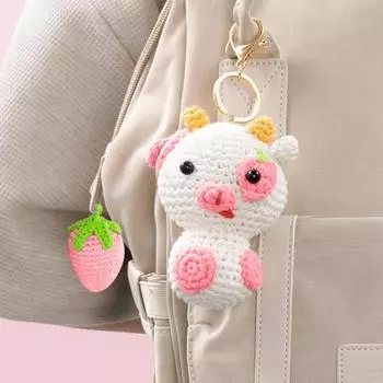 Полный набор для вязания крючком с животными для начинающих, предварительно начатые инструменты для ленточной пряжи, слон, собака, бабочка, лягушка, полный набор «сделай сам» для взрослых и детей J