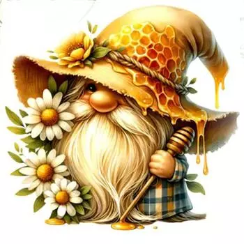 Полный набор для вышивки крестиком с изображением гнома из эко-хлопка 11CT 1