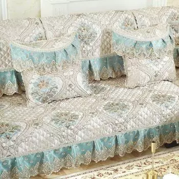 Полный набор минималистичных пылезащитных чехлов на диван, европейский комплект ткани для диванных подушек, противоскользящий чехол для сиденья на четыре сезона 90x70cm