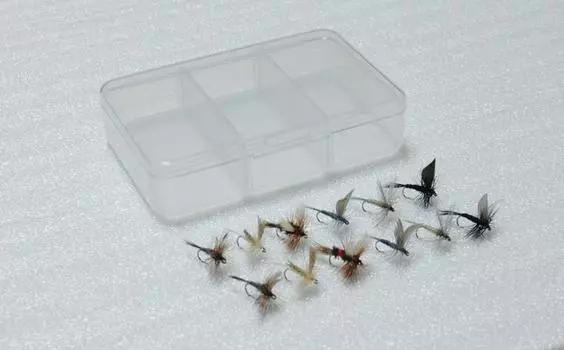 Полный набор мушек из магазина Fly SD standard dry yamame char, выбор, мушка, форель, #16